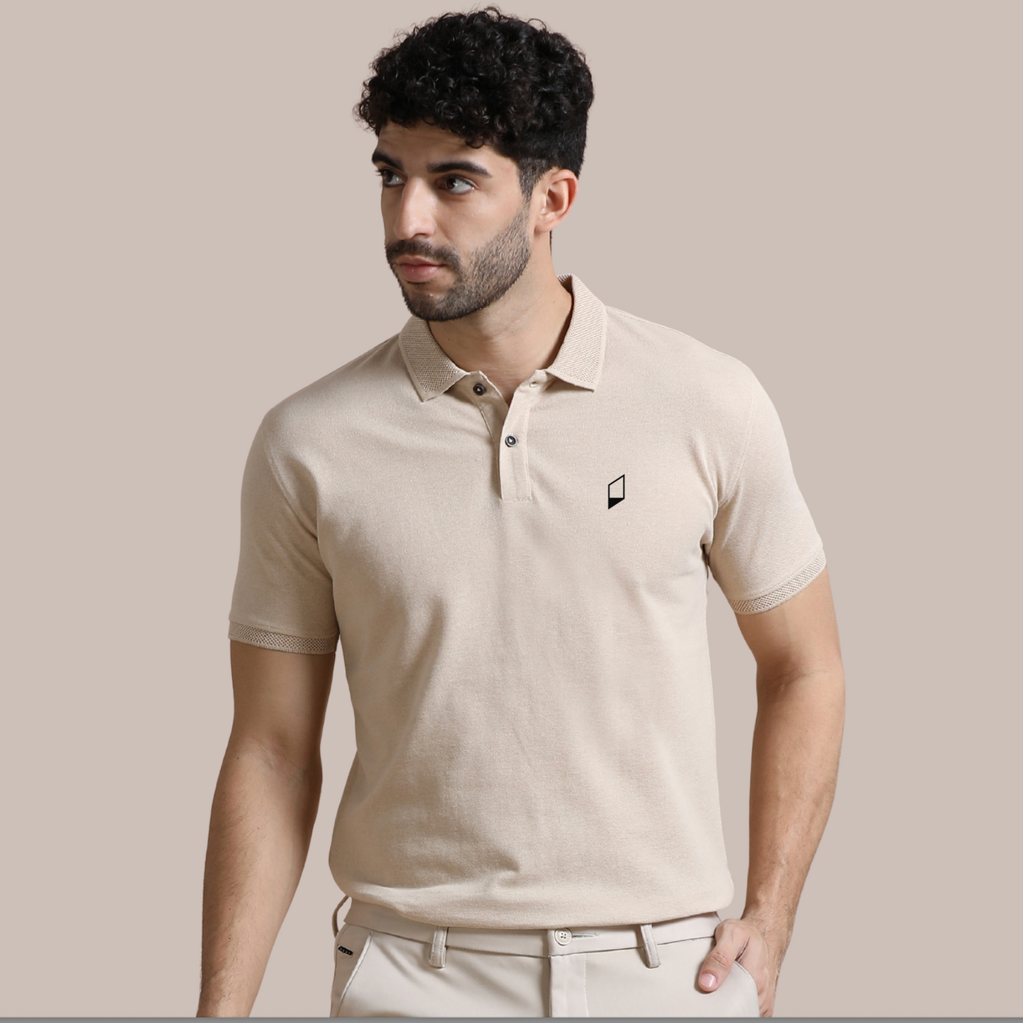 Polo T-Shirt Sand Biege